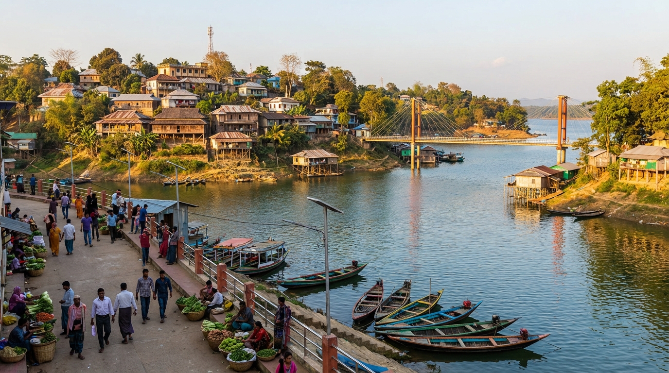 Scenic view of Rangamati, Bangladesh