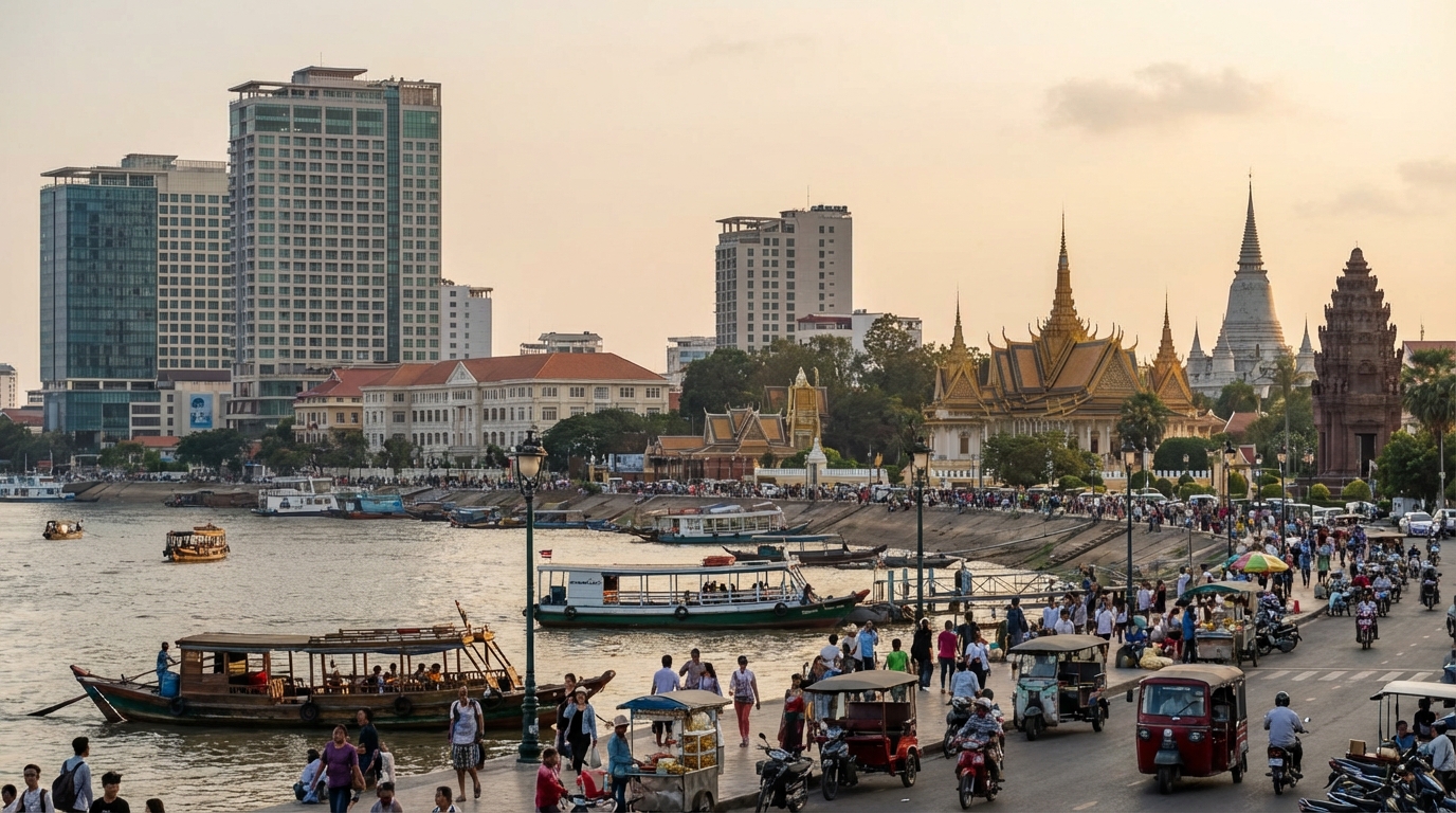 Scenic view of Cambodia