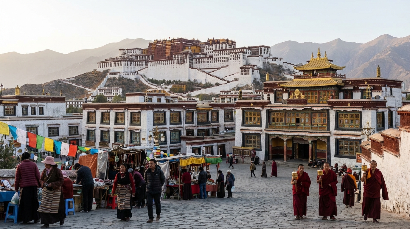 Scenic view of Tibet, China