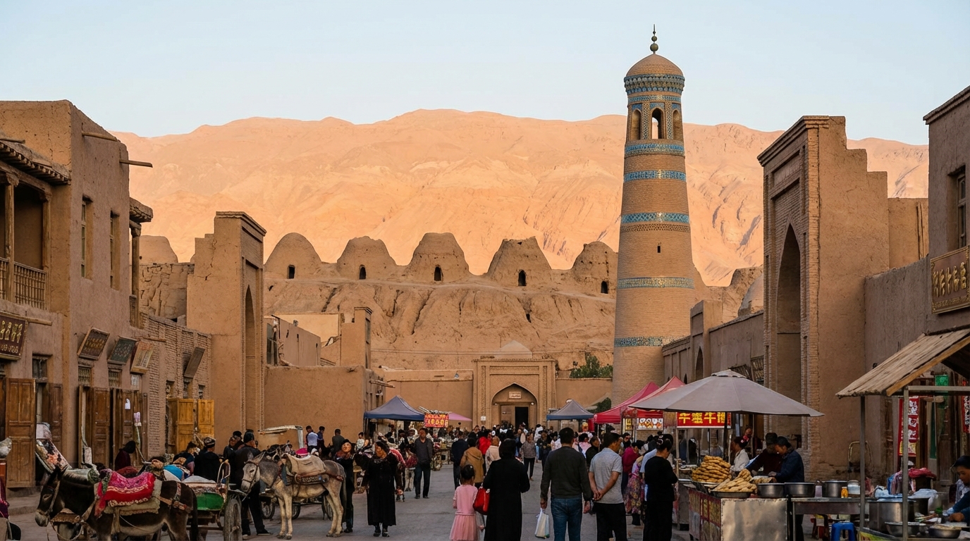 Scenic view of Turpan, China