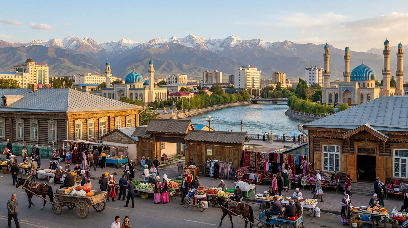 Scenic view of Yining, China
