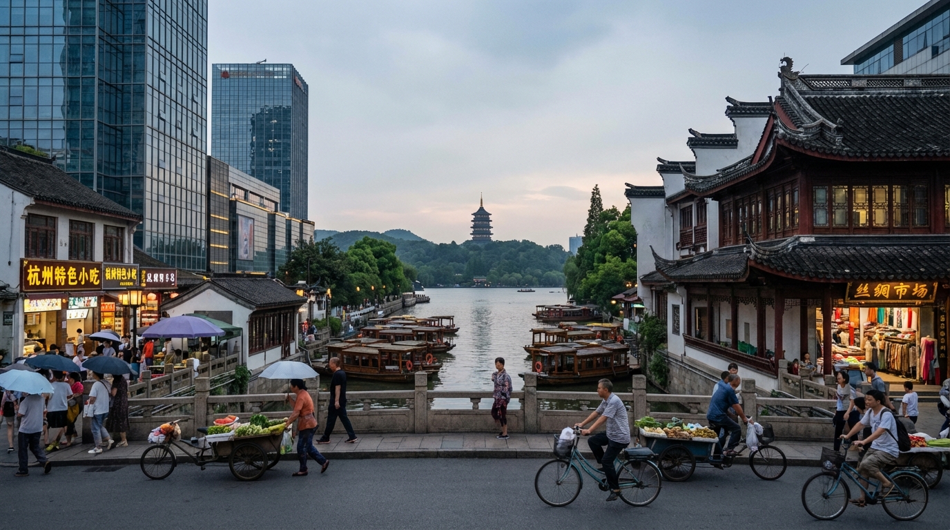 Scenic view of Zhejiang, China