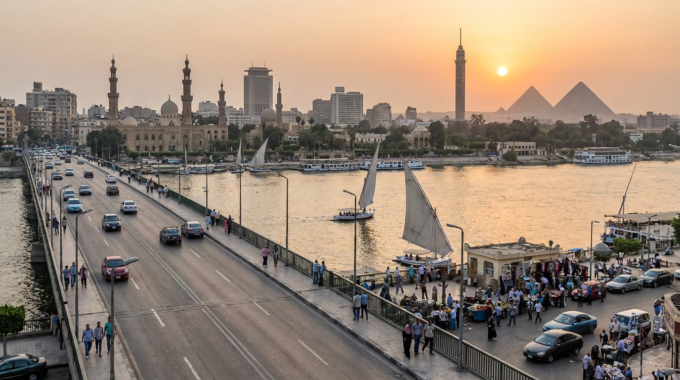 Scenic view of Cairo, Egypt