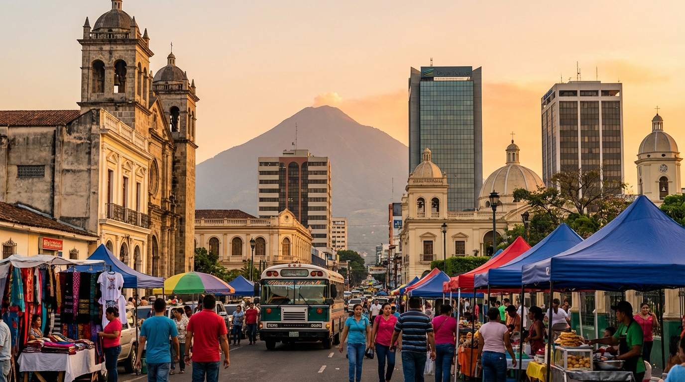 Scenic view of El Salvador