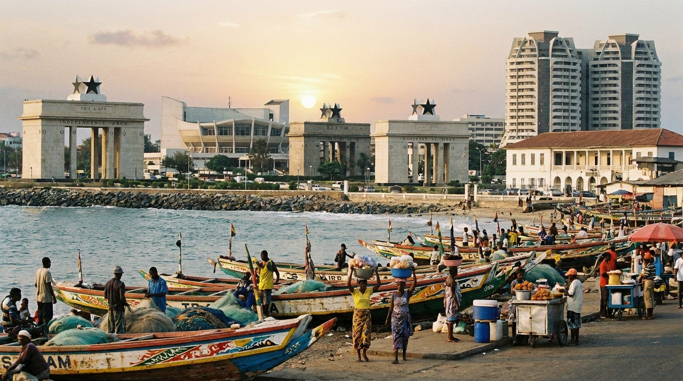 Scenic view of Ghana