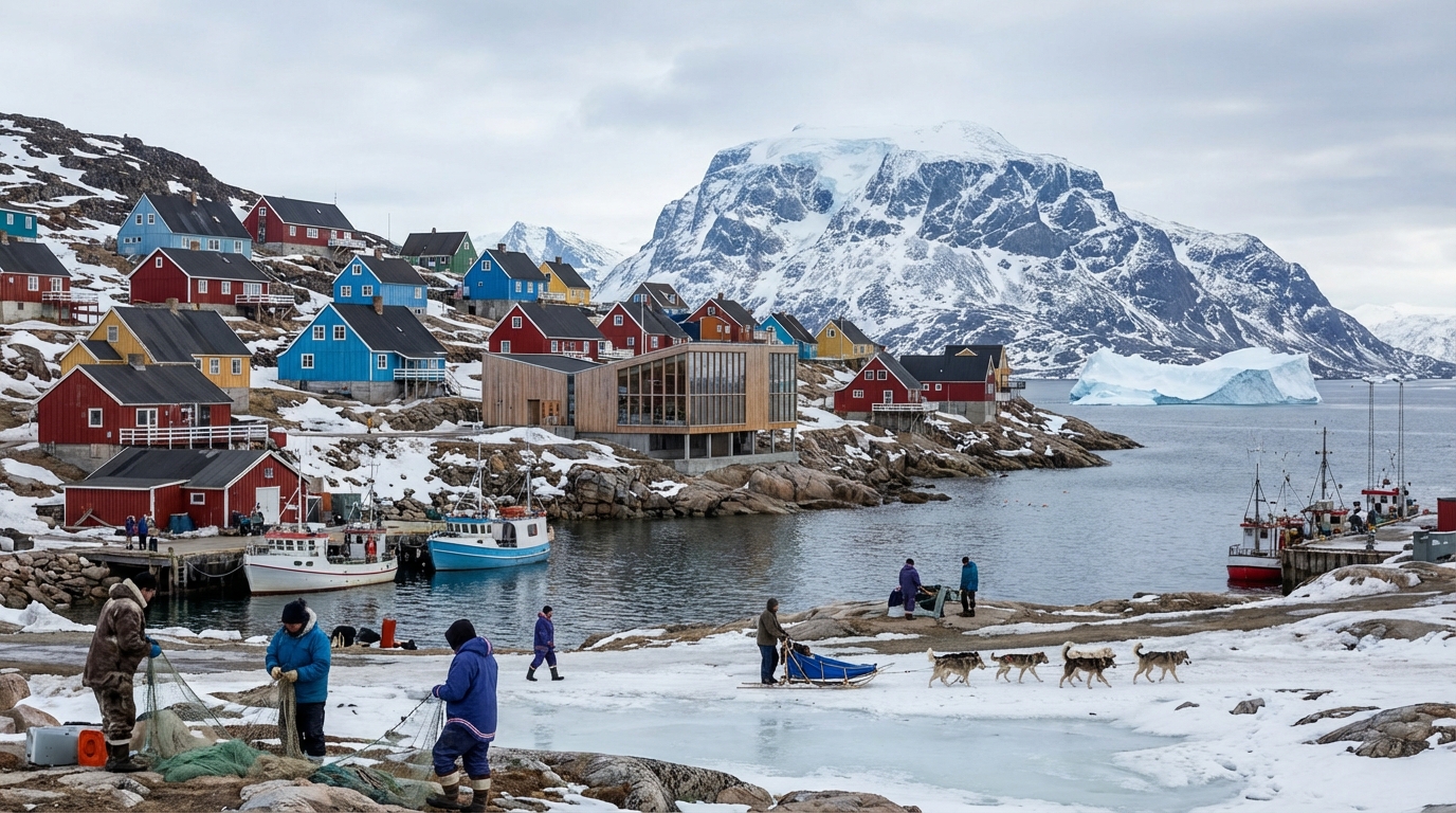 Scenic view of Greenland