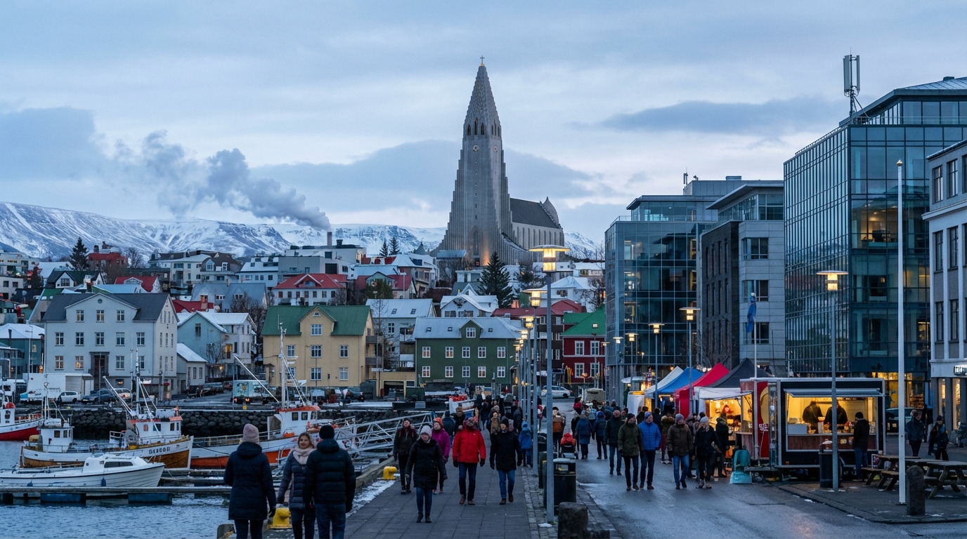 Scenic view of Iceland