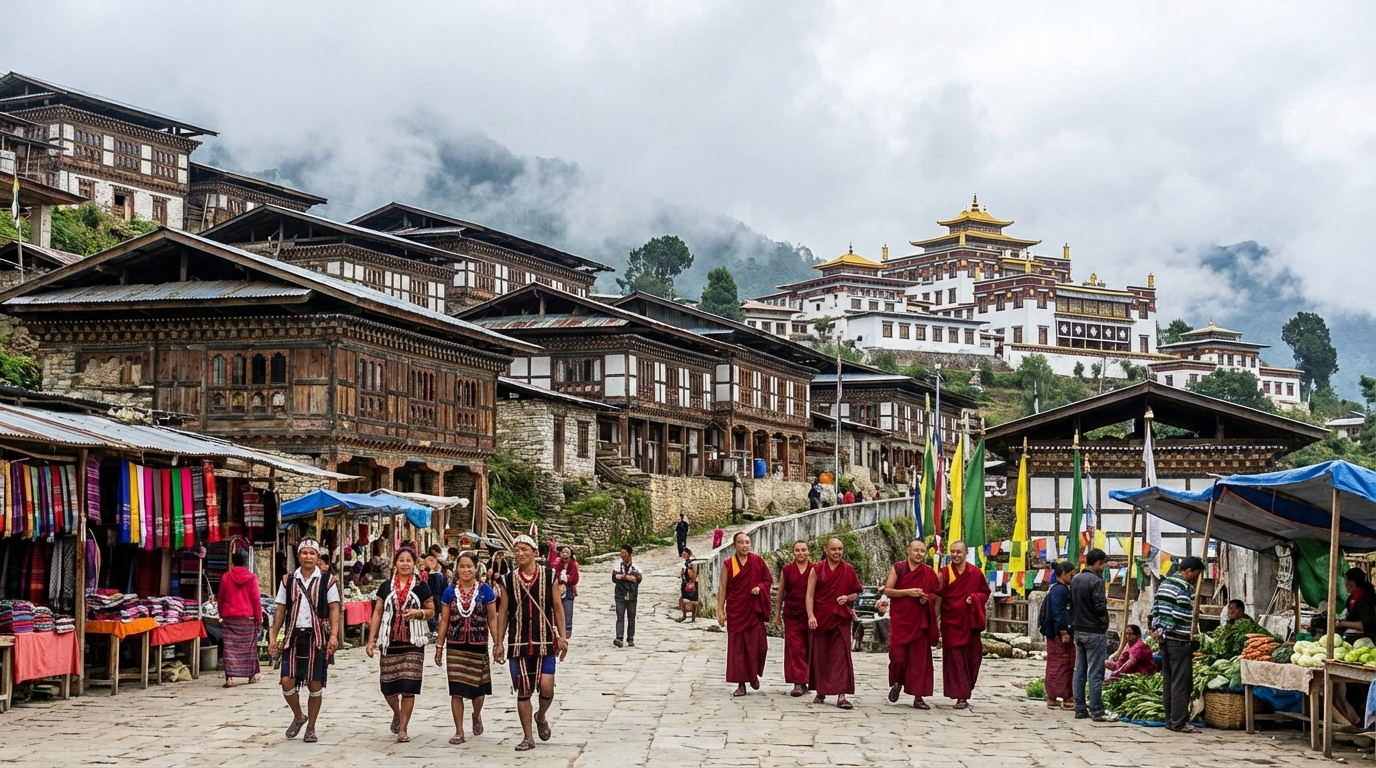 Scenic view of Arunachal Pradesh, India