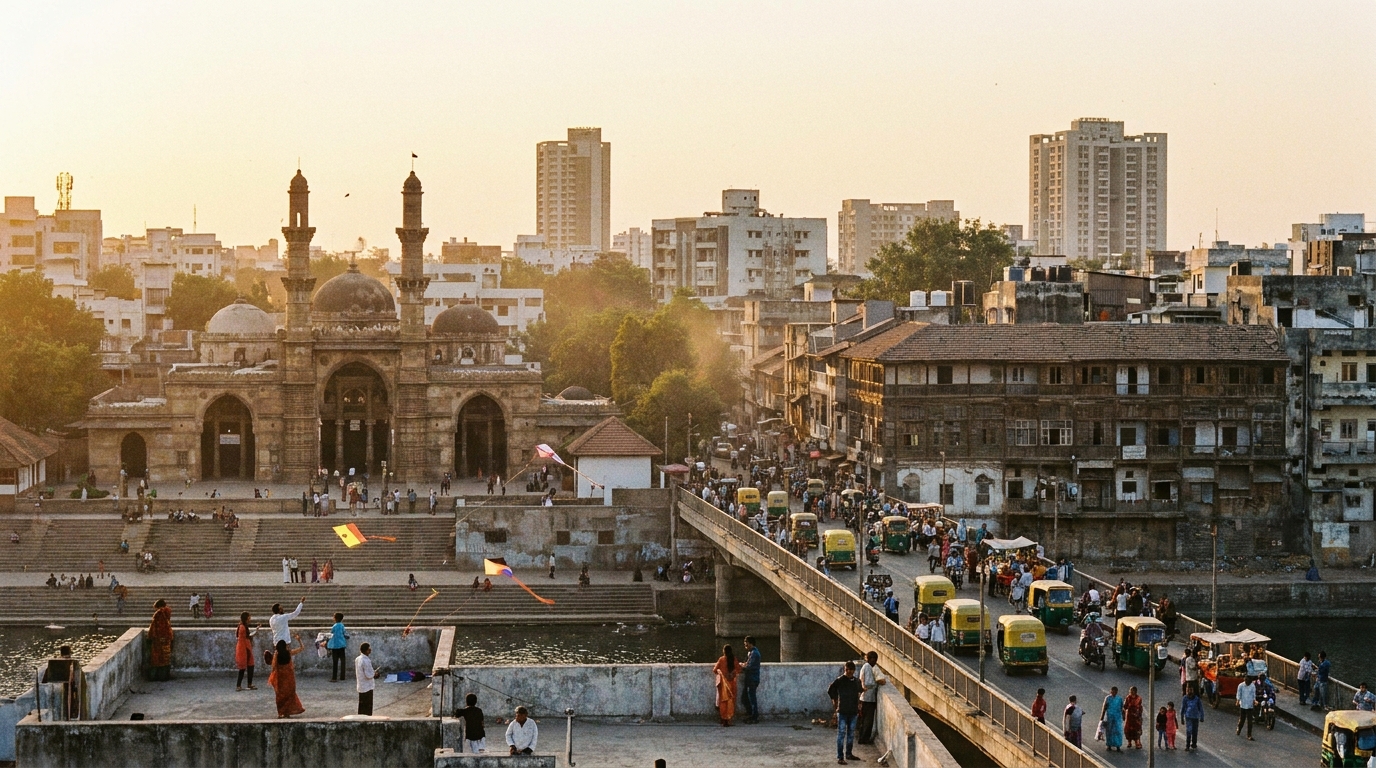 Scenic view of Ahmedabad, India