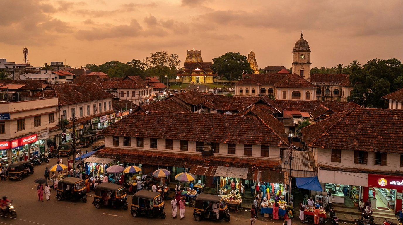 Scenic view of Thrissur, India