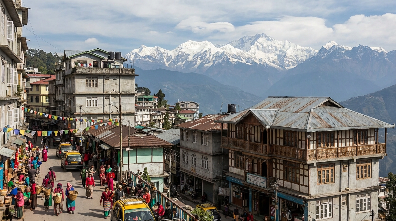 Scenic view of Sikkim, India