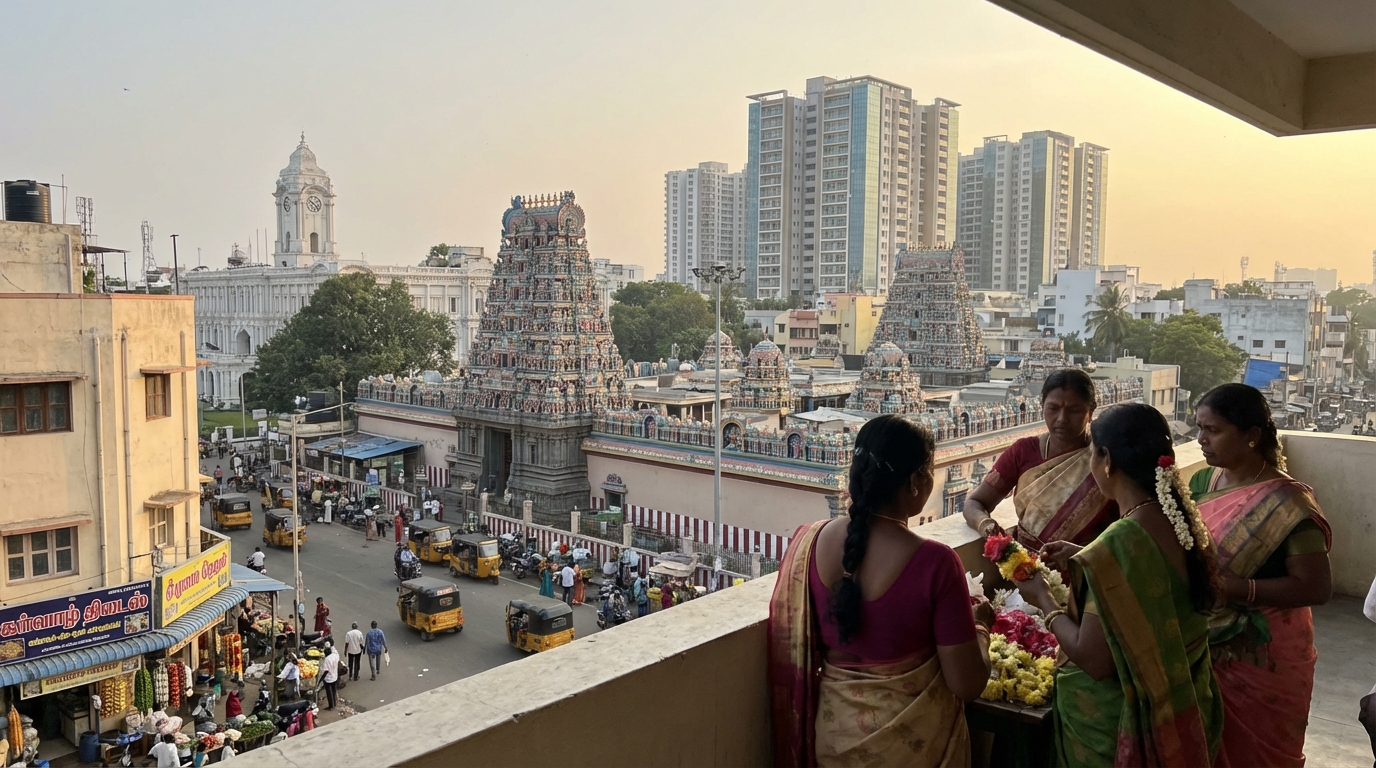 Scenic view of Tamil Nadu, India