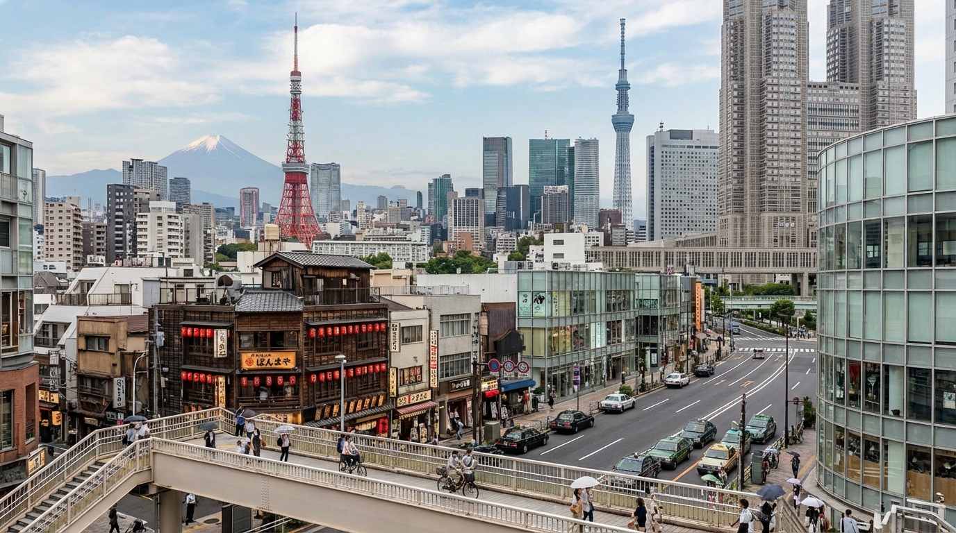 Scenic view of Japan
