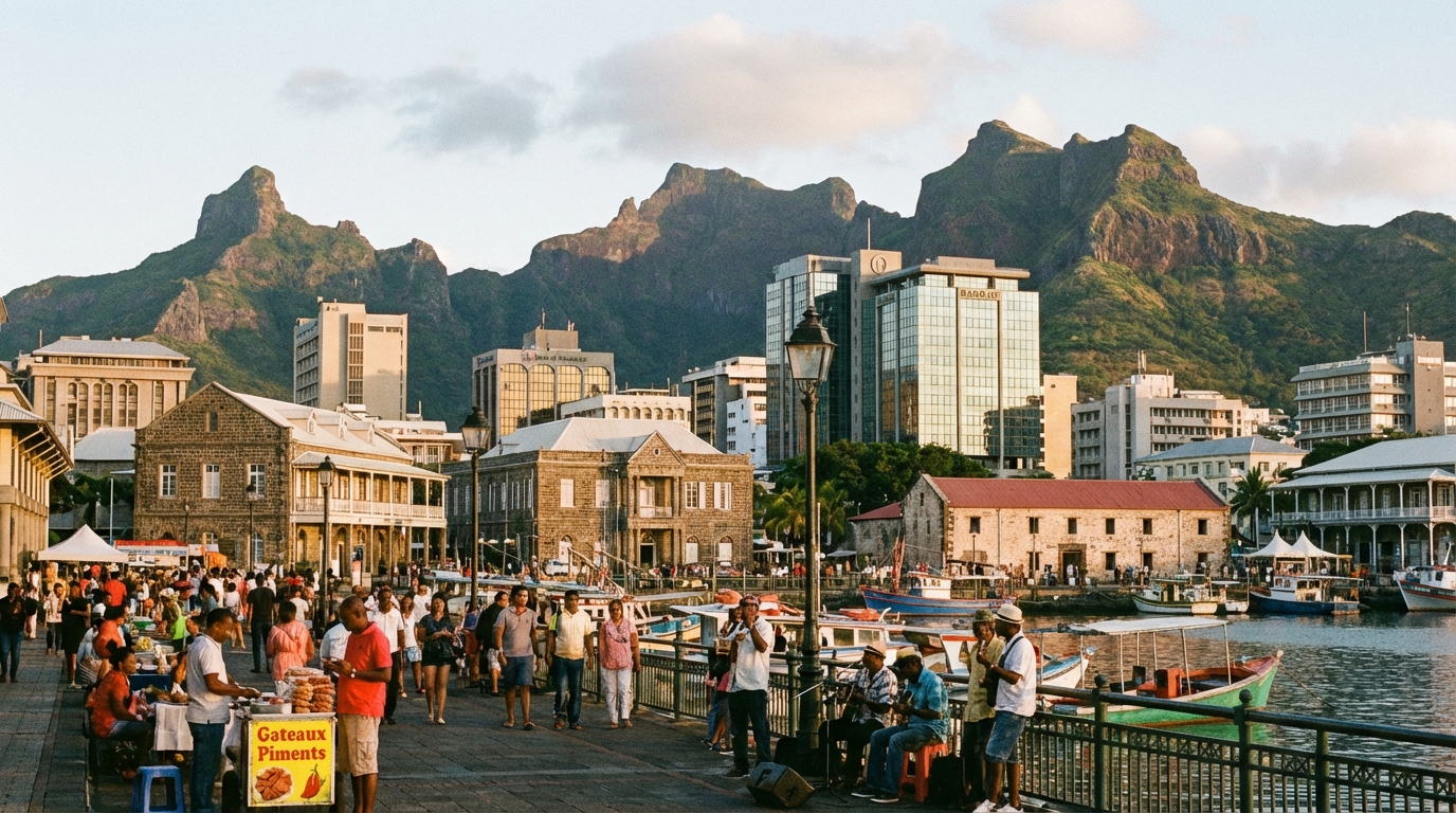 Scenic view of Mauritius
