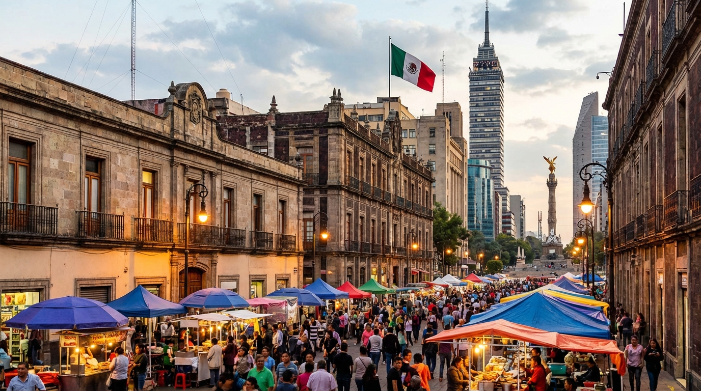Scenic view of Mexico
