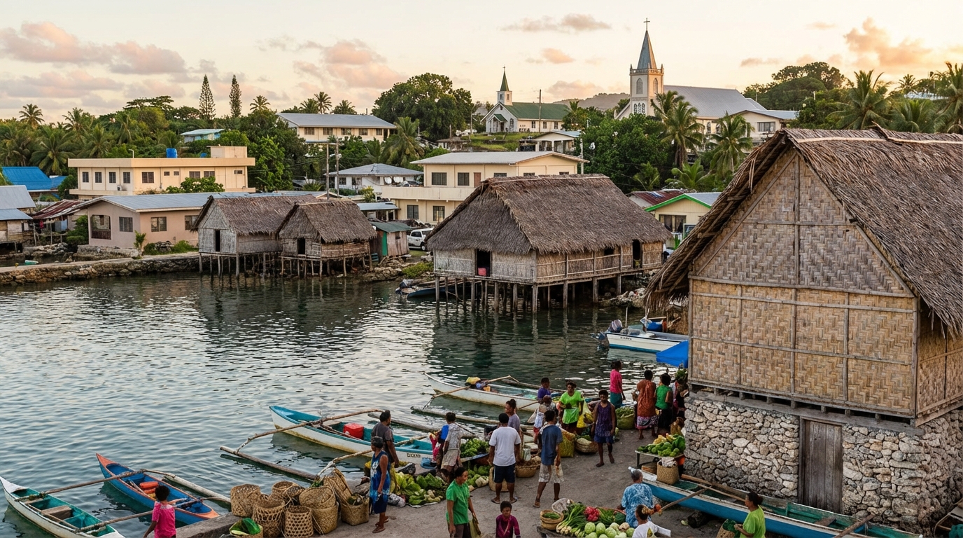 Scenic view of Micronesia