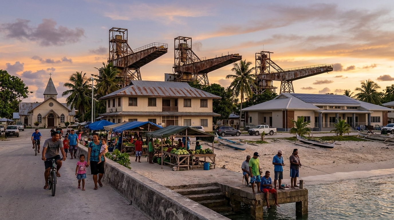 Scenic view of Nauru
