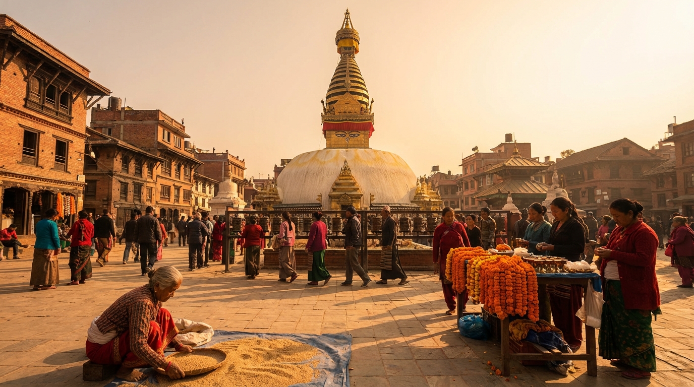 Scenic view of Nepal