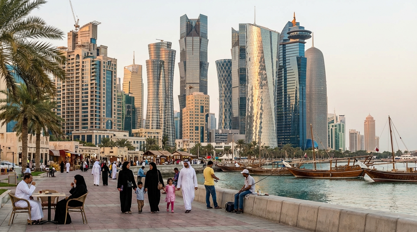 Scenic view of Qatar