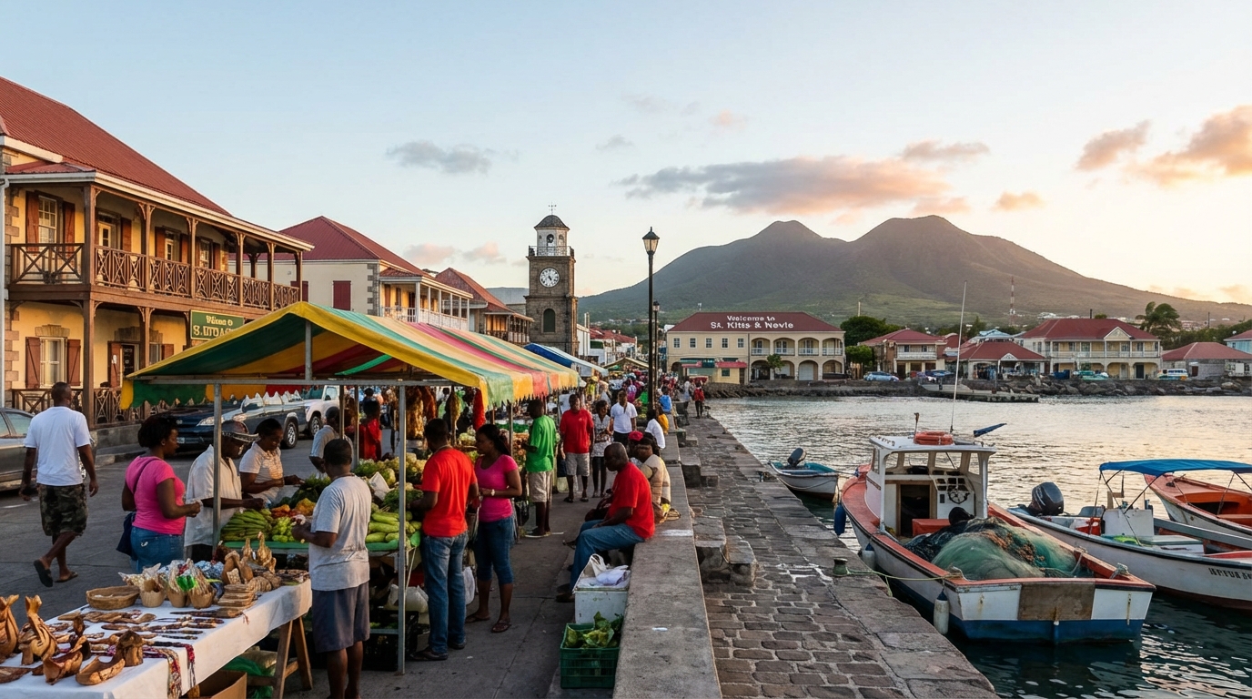 Scenic view of Saint Kitts and Nevis