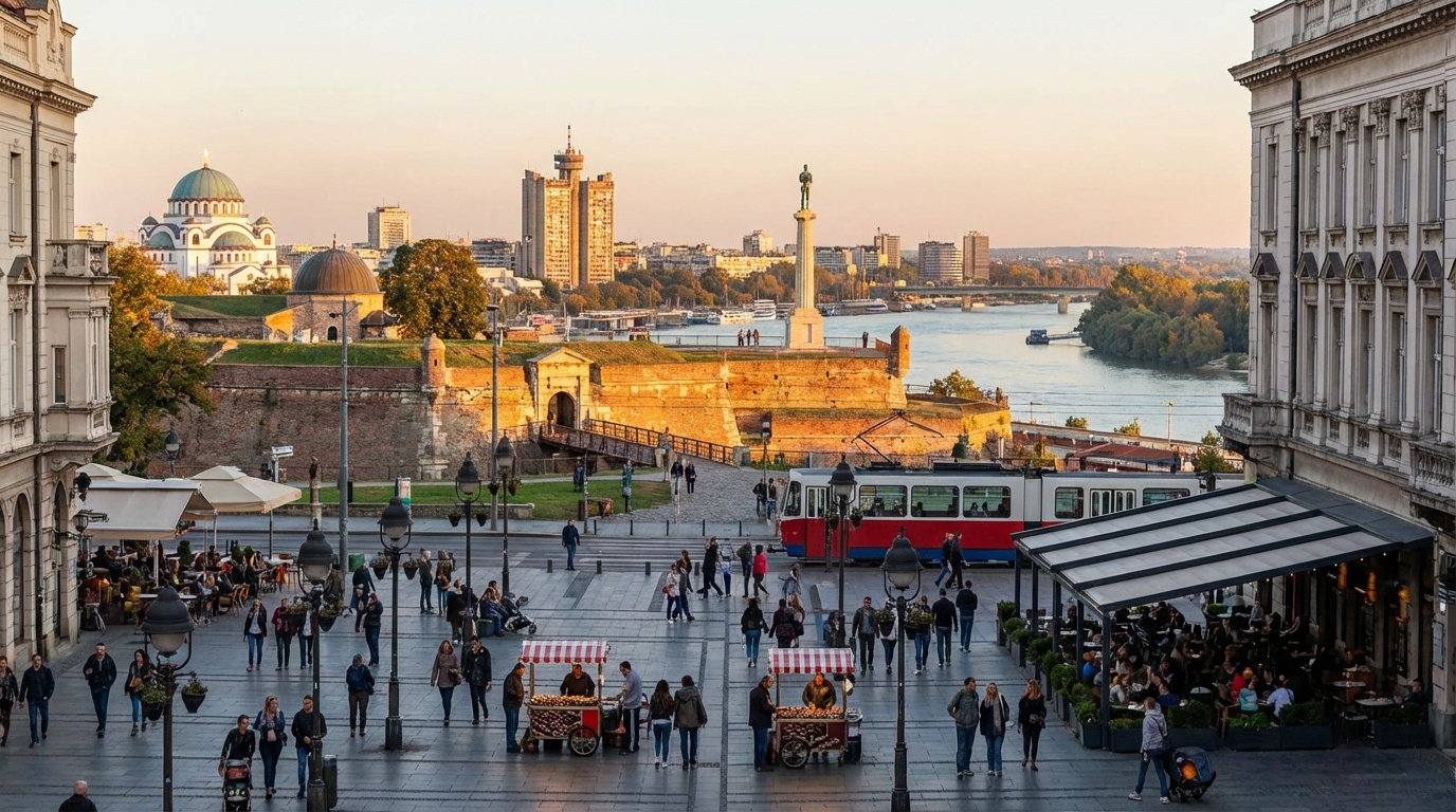 Scenic view of Serbia