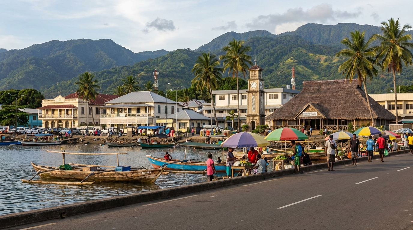 Scenic view of Solomon Is.