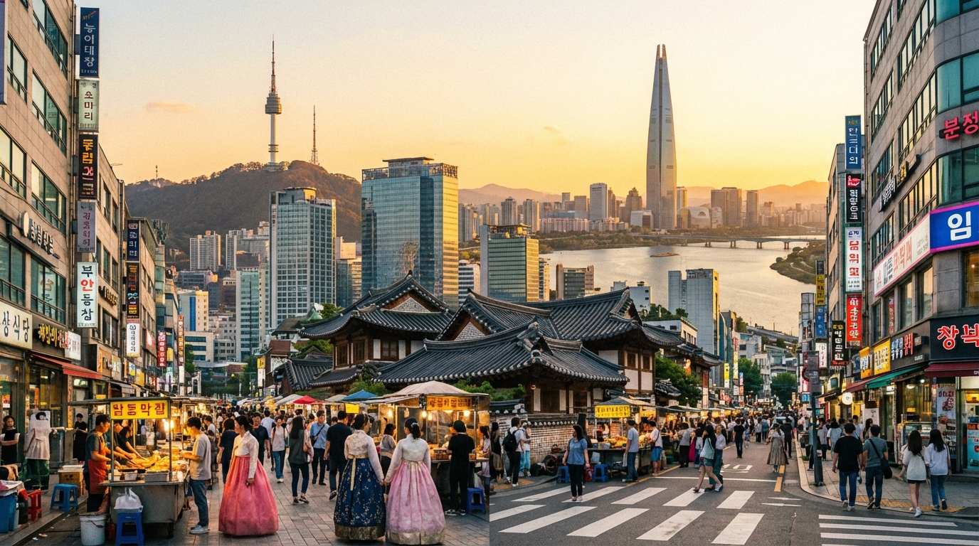 Scenic view of South Korea
