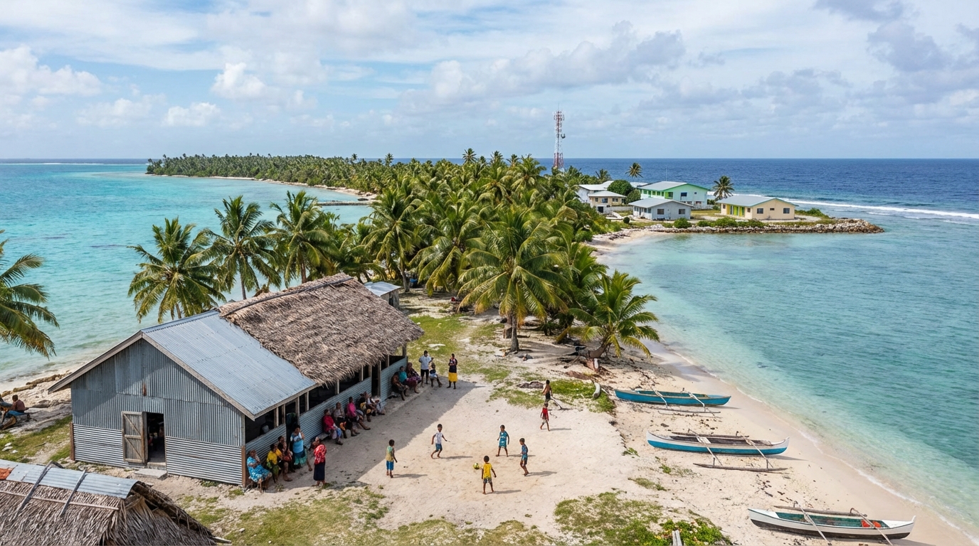 Scenic view of Tuvalu