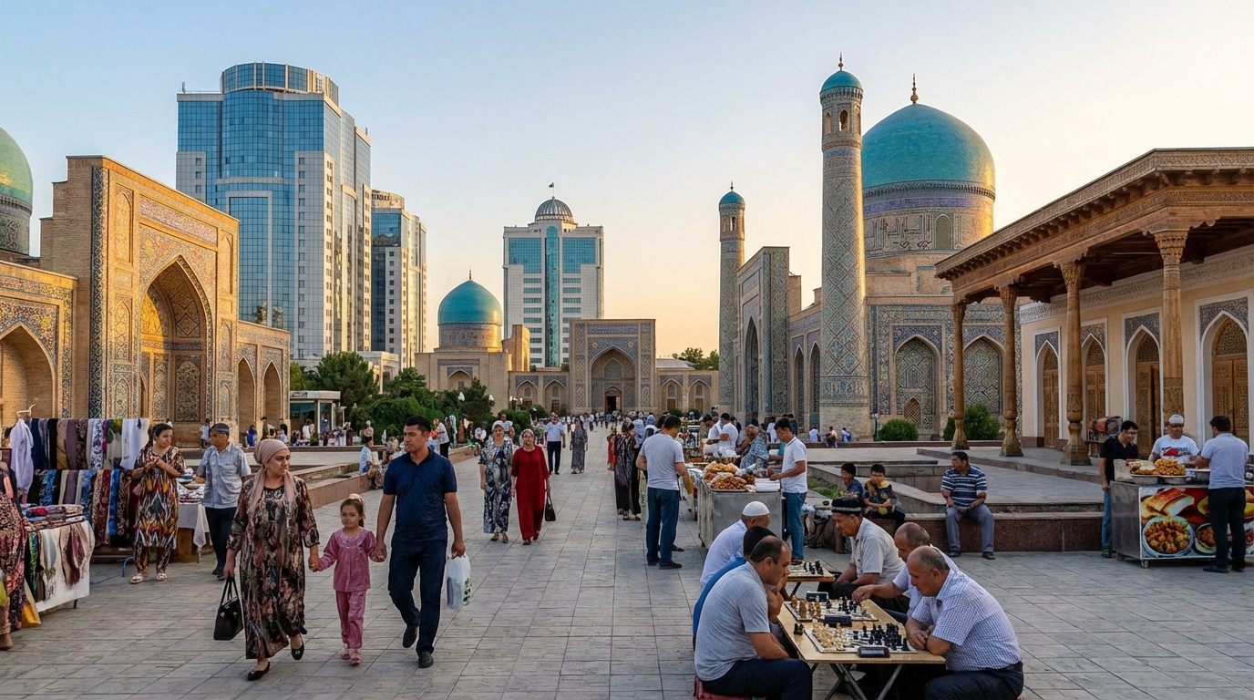 Scenic view of Uzbekistan