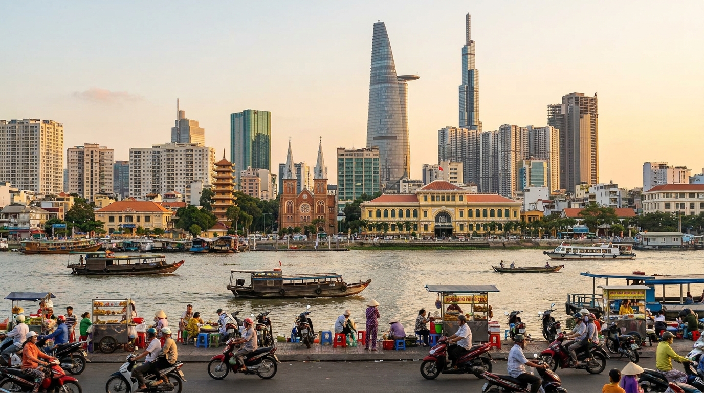 Scenic view of Vietnam